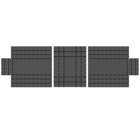 Us Cargo Control 20 ft x 20 ft Tarp, Black LLT3-2020-2016-6-BLK